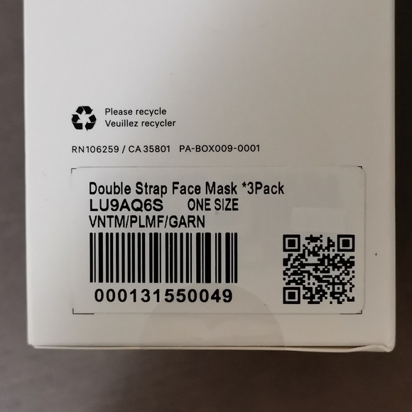 lululemon strap face mask 3 pack - Picture 6 of 6